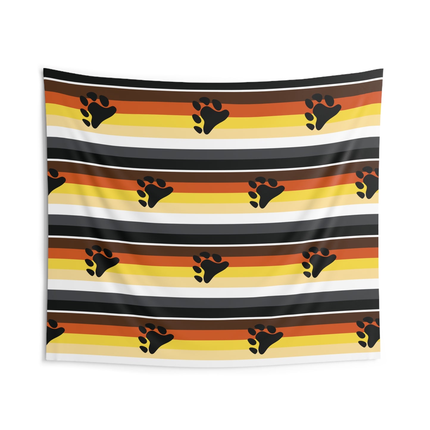 HUGE Bear Pride Flag Striped Wall Tapestry.