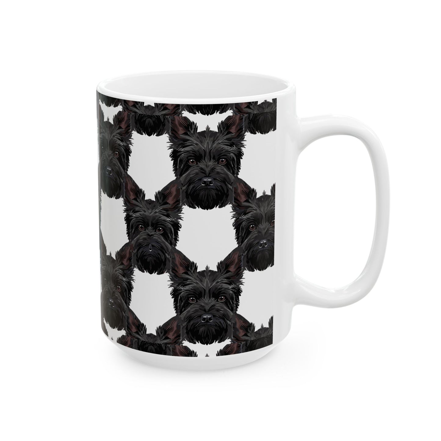 Fun Scottish Terrier Ceramic Mug, (11oz, 15oz)