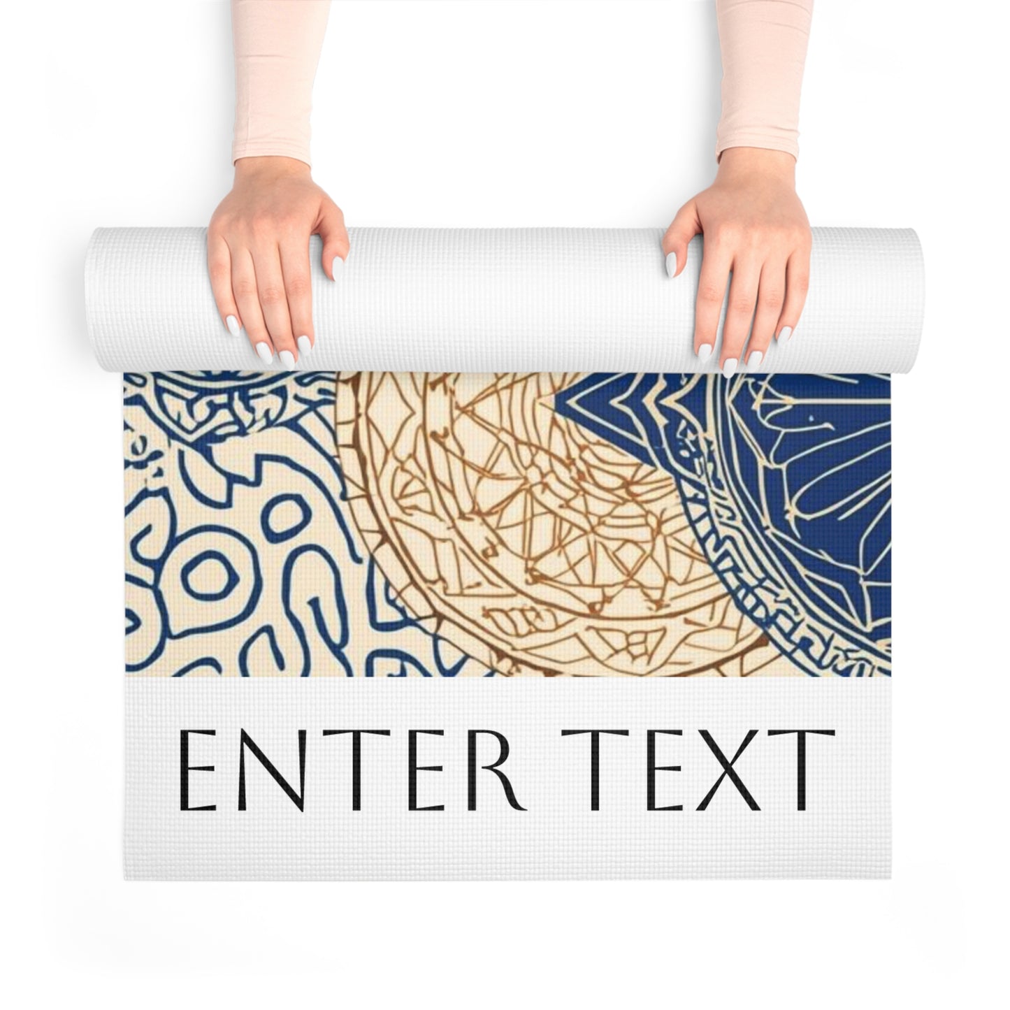 Modern Sacred geometry design. Personalized Yoga Mat. Gift for Yoga Lovers, Fitness Enthusiasts, Exercise mat. Mindfulness Practices.