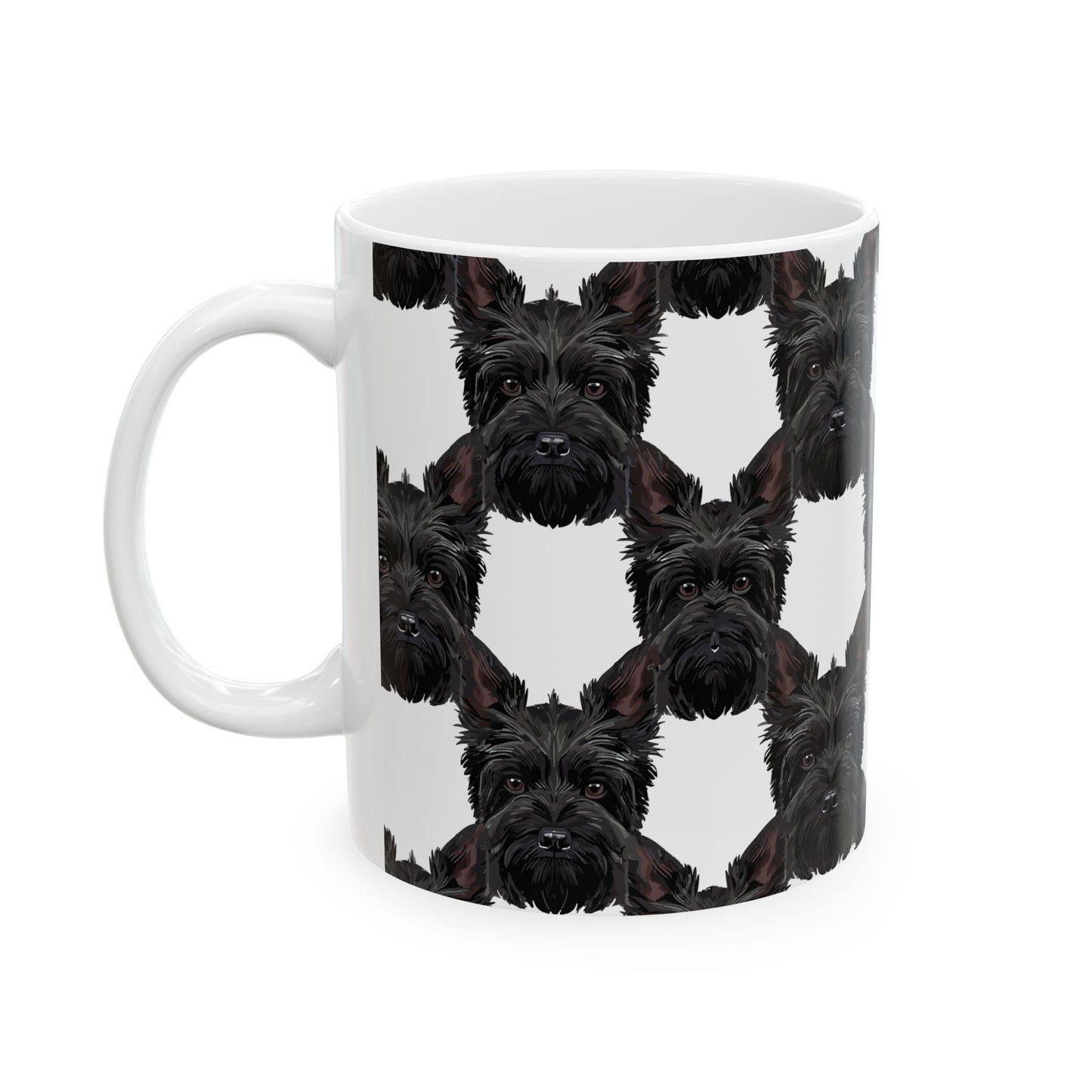 Fun Scottish Terrier Ceramic Mug, (11oz, 15oz)