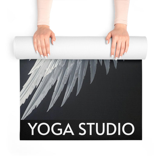 Angel Wings Quality Yoga Mat. Luxury Soft Gift for Yoga Lovers, Fitness Enthusiasts, Comfy Exercise mat.