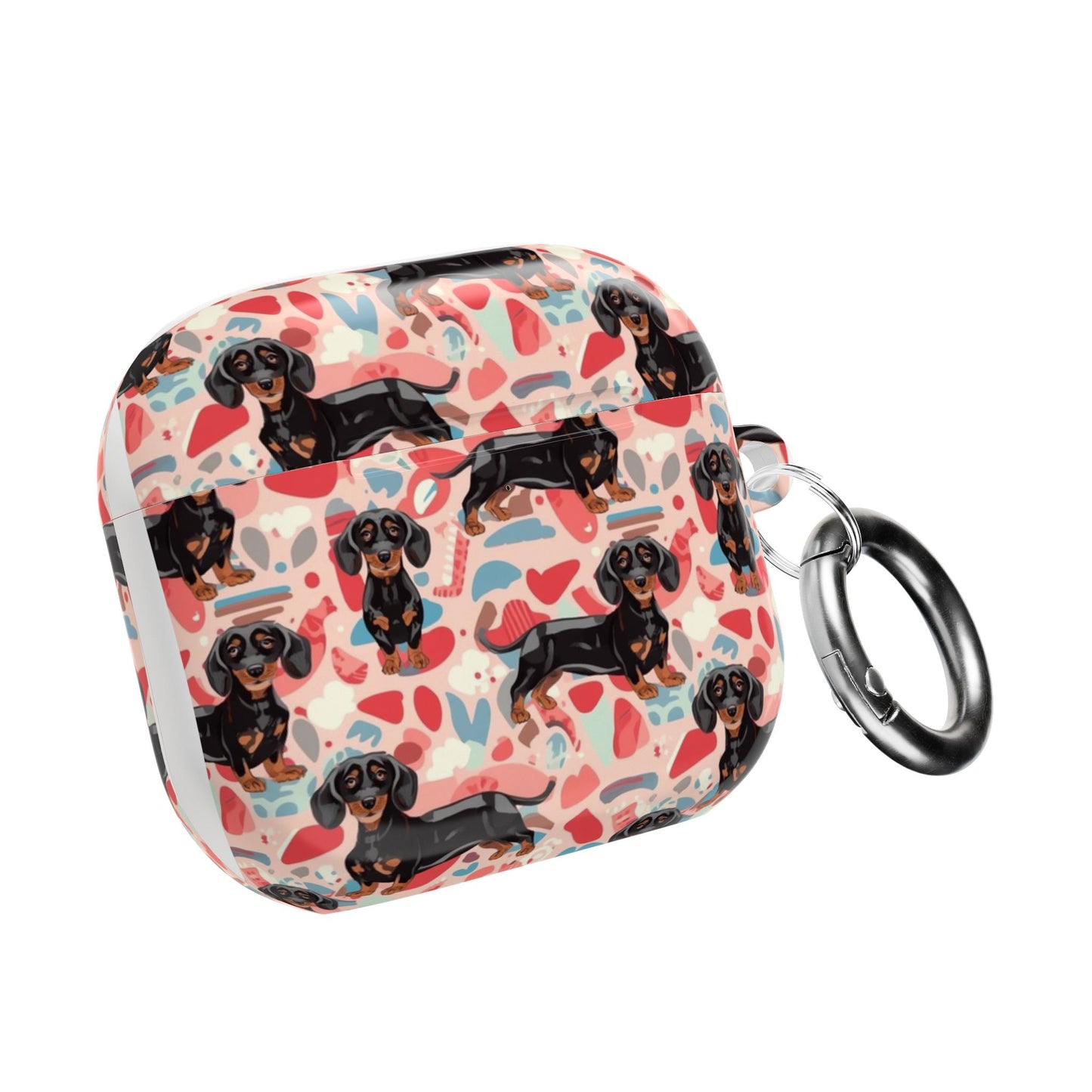 Black and Tan Dachshund  AirPod Case, Trendy AirPods Cover, Gift for Hotdog Lovers, Unique Tech Cute Dog Stuff.