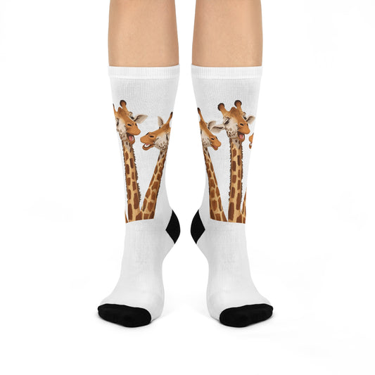 Giraffe Crew Socks - Cozy Comfort with cool style.