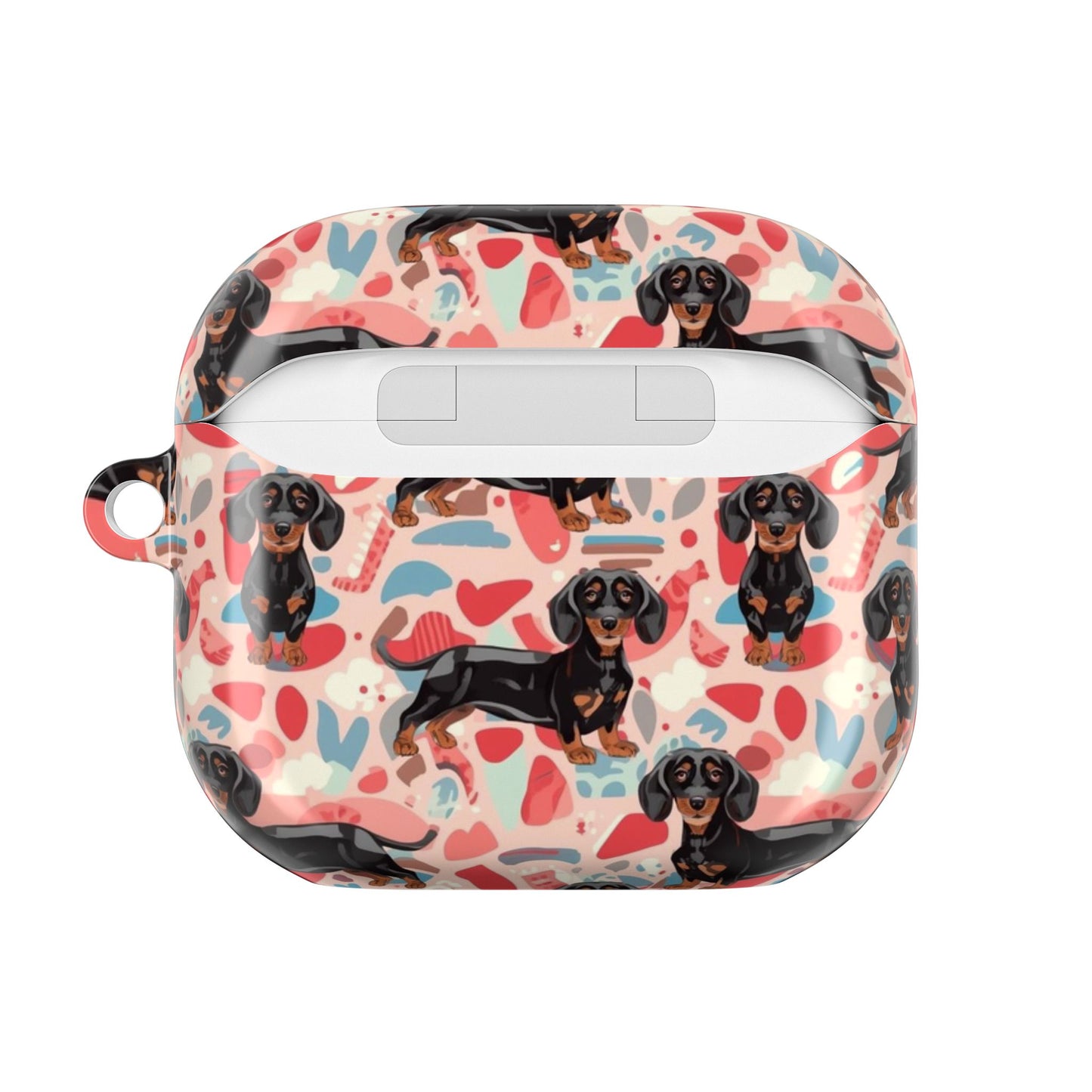 Black and Tan Dachshund  AirPod Case, Trendy AirPods Cover, Gift for Hotdog Lovers, Unique Tech Cute Dog Stuff.