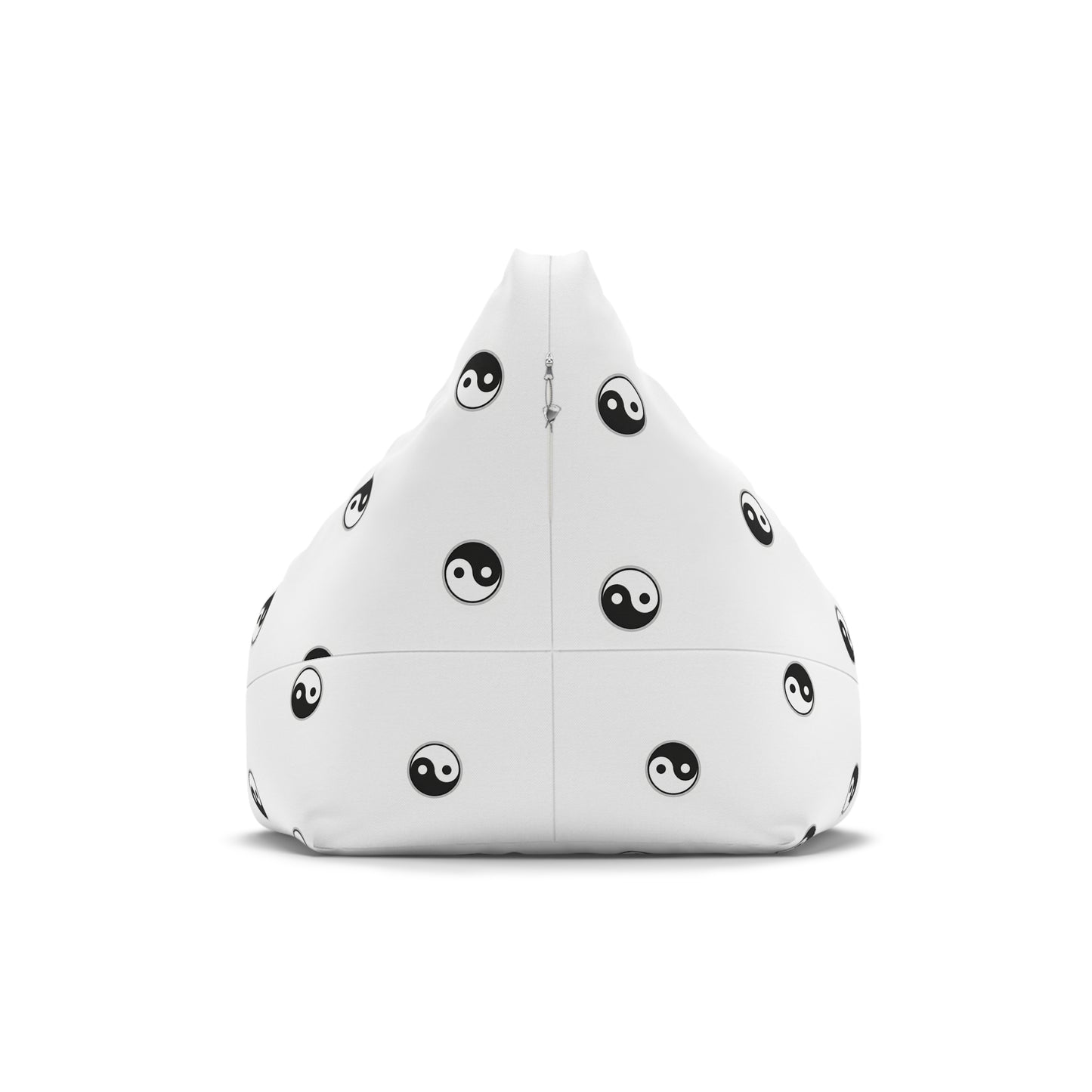 Yin Yang Pattern Bean Bag Cover — Minimal Black & White Zen Accent