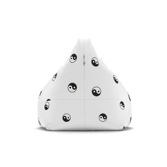 Yin Yang Pattern Bean Bag Cover — Minimal Black & White Zen Accent