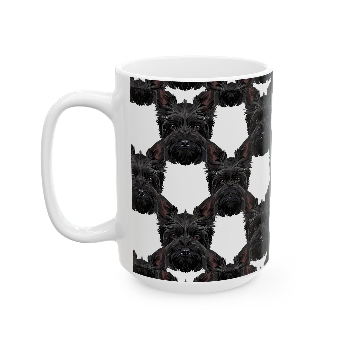 Fun Scottish Terrier Ceramic Mug, (11oz, 15oz)