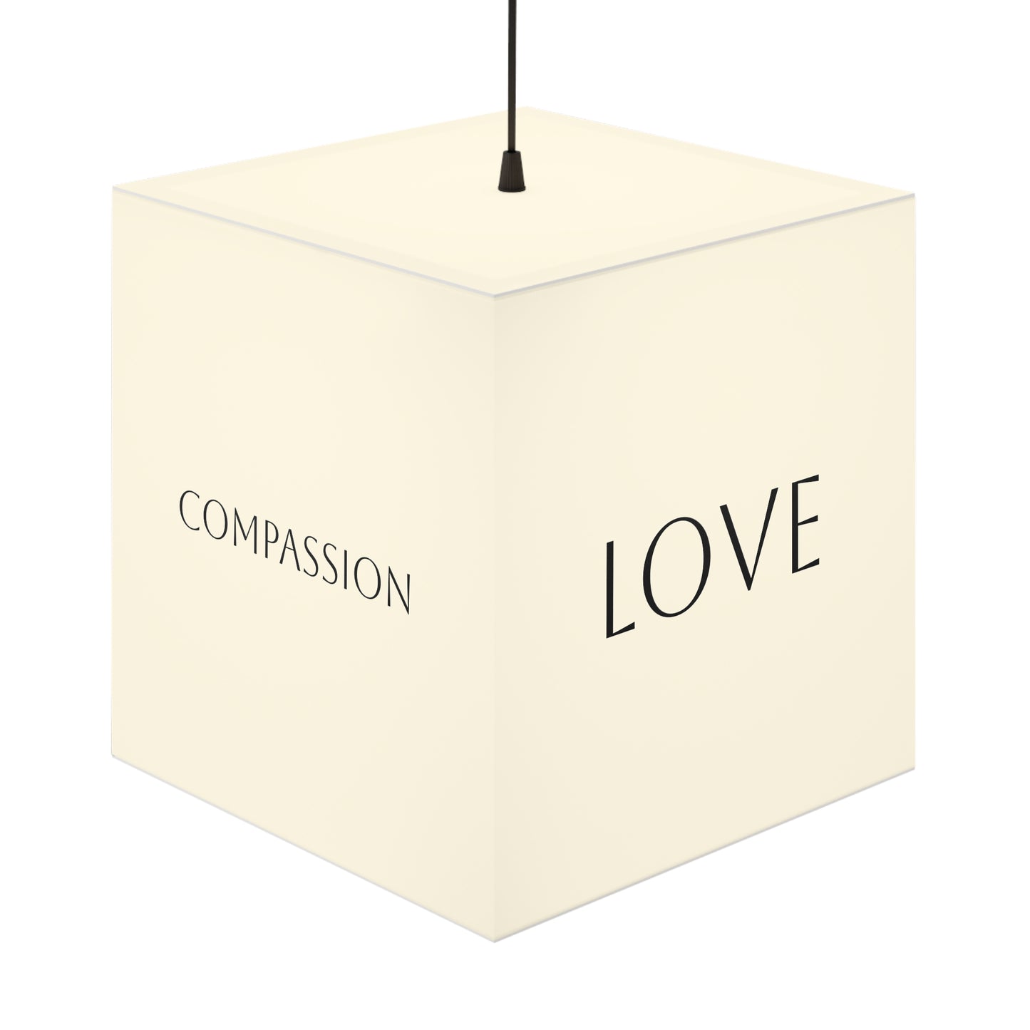 Personalizable TEXT Light Cube Lamp. Add your OWN TEXT to 5 Sides!