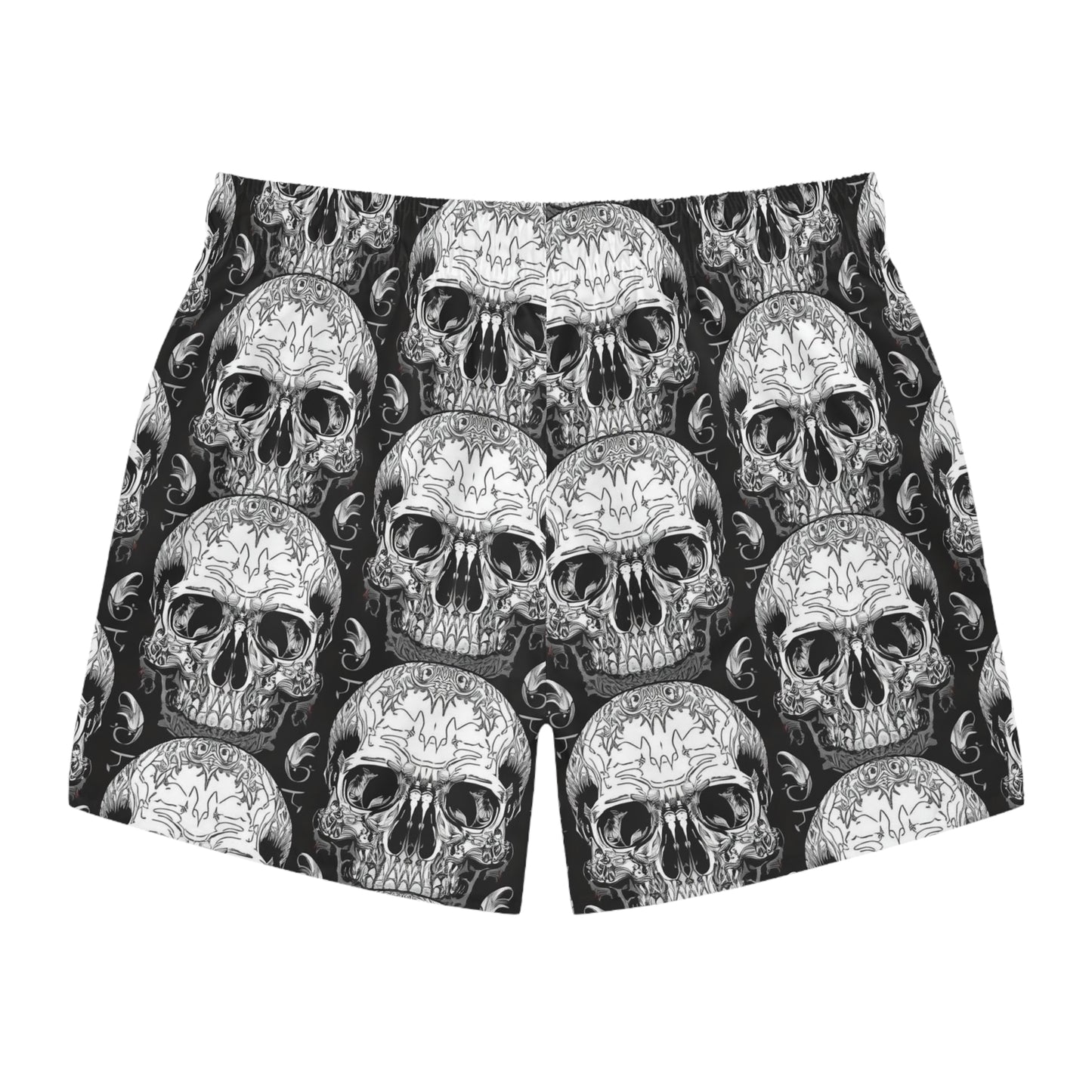 Skull Design Men's Swim Trunks Shorts. Skater Surf Gear