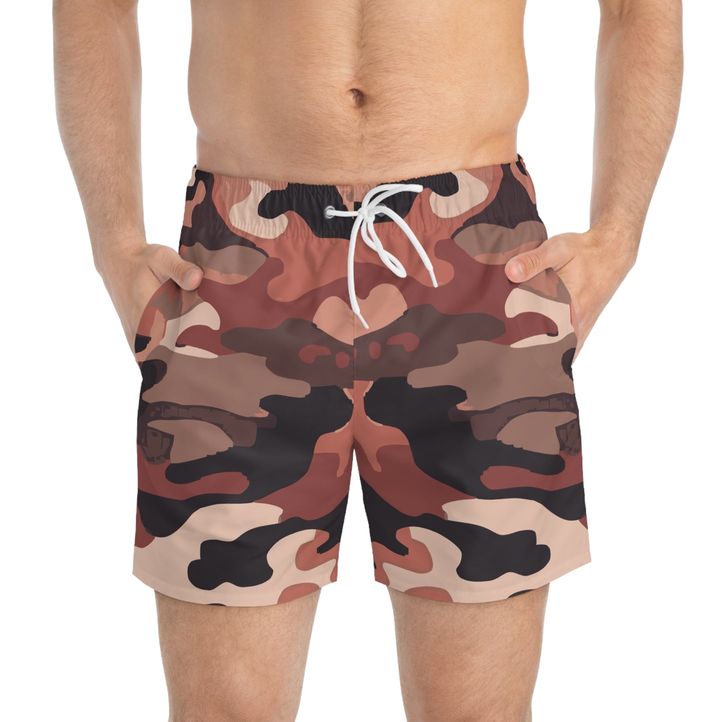Sand Camo Color Men's Swim Trunks Shorts. Skater / Surf Gear.