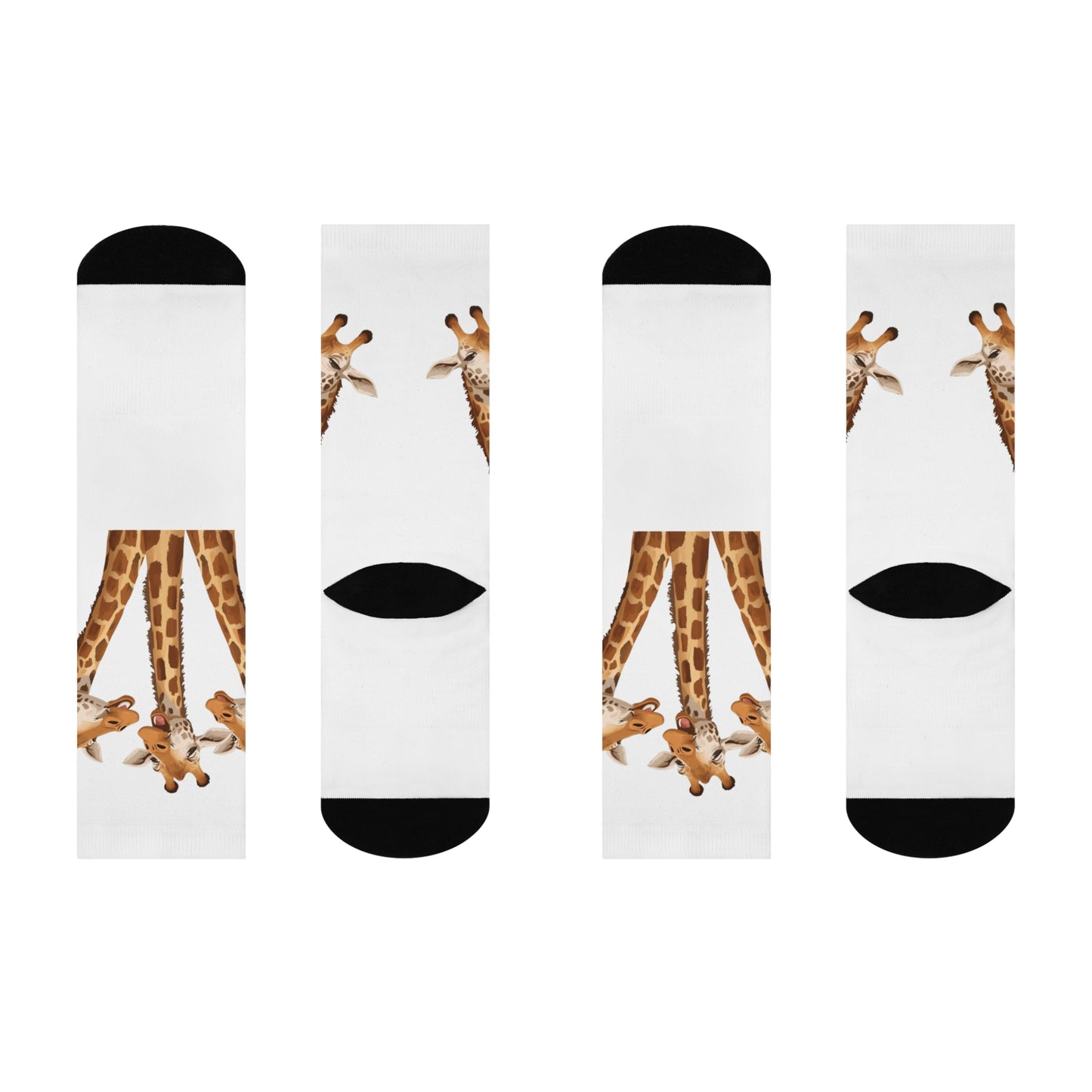 Giraffe Crew Socks - Cozy Comfort with cool style.