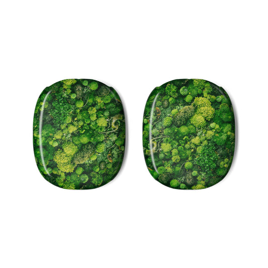 Moss Garden Design. AirPods Max Shell Case, Personalized Earphone Protection, Gift for Music Lovers, Trendy Tech Accessory, Unique Gift Idea