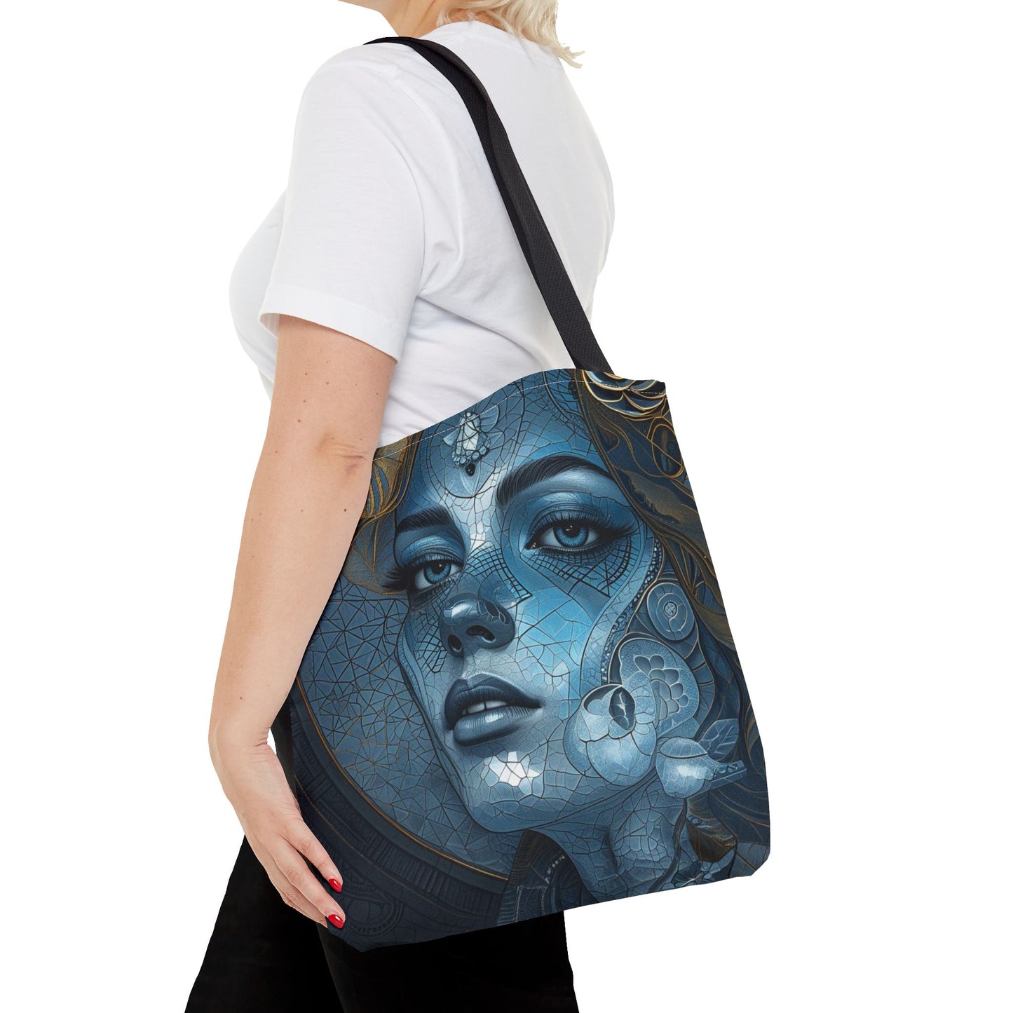 Gothic Girl Tote Bag, Halloween, Gothic Fashion, Everyday Use, Gift for Her, Eco-Friendly Bag.