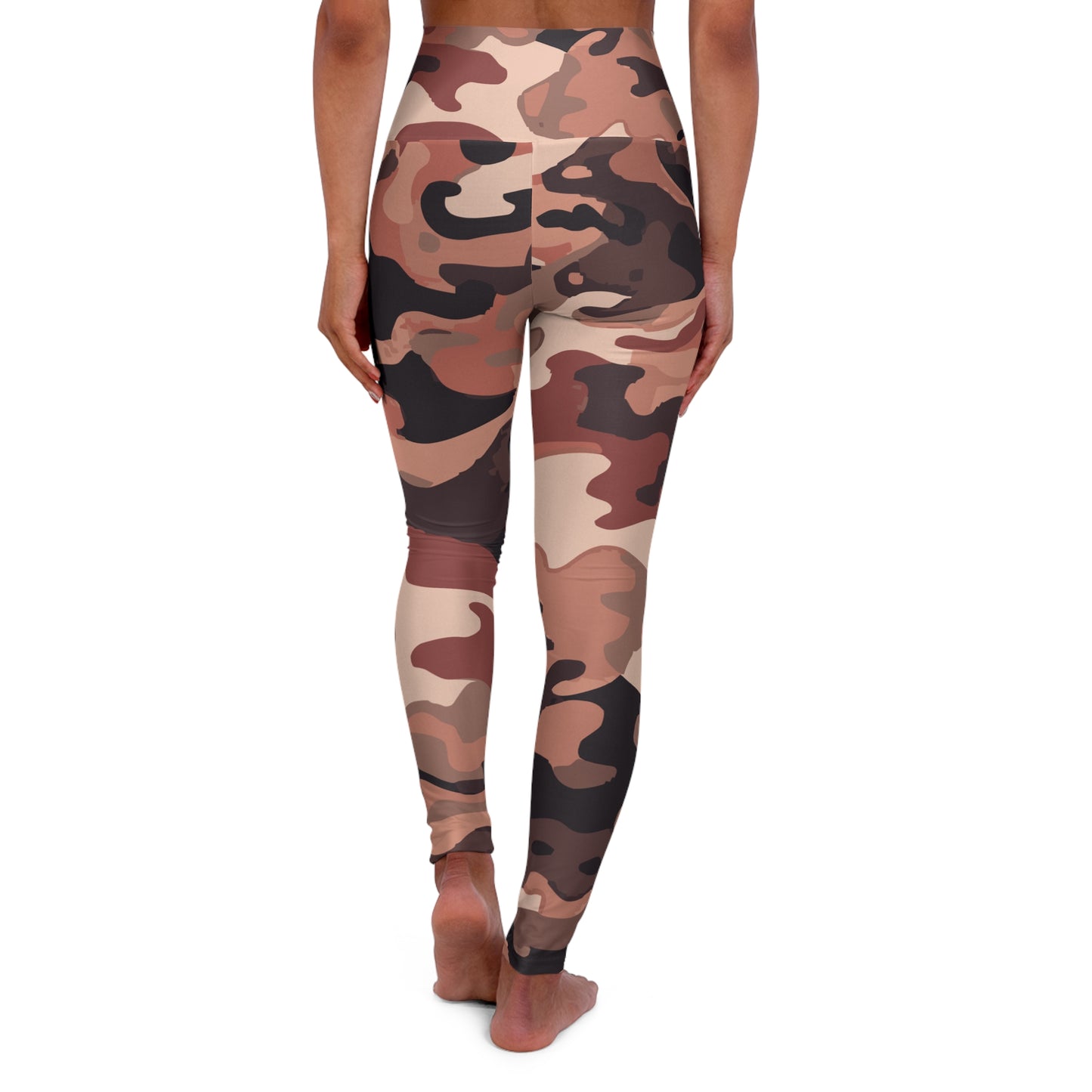 Sand Color Camo High Waisted Yoga Leggings | Stylish Workout Tights, Fitness Apparel, Activewear, Yoga Gear.