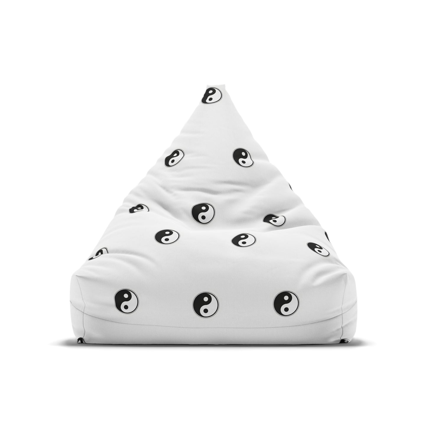 Yin Yang Pattern Bean Bag Cover — Minimal Black & White Zen Accent