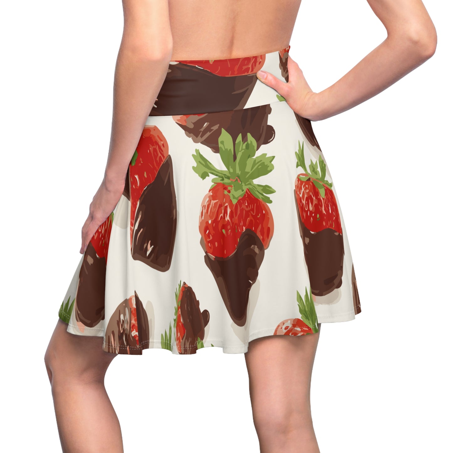 Chocolate-Dipped Strawberry Skater Skirt, Cute Summer Skirt, Fashionable AOP Skirt, Perfect for Parties and Casual Outings, Stylish [...]