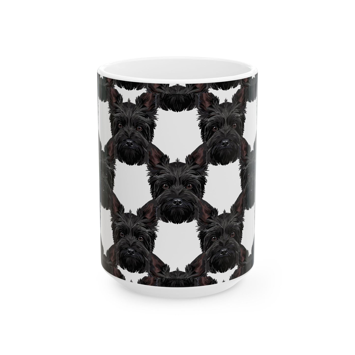 Fun Scottish Terrier Ceramic Mug, (11oz, 15oz)