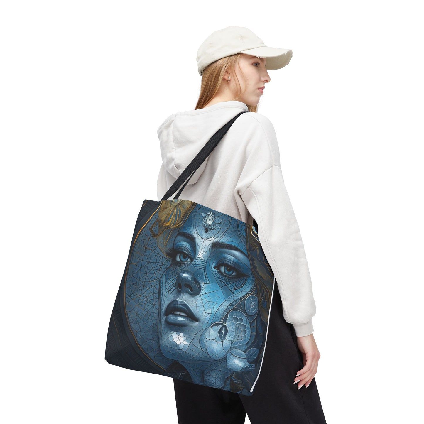 Gothic Girl Tote Bag, Halloween, Gothic Fashion, Everyday Use, Gift for Her, Eco-Friendly Bag.