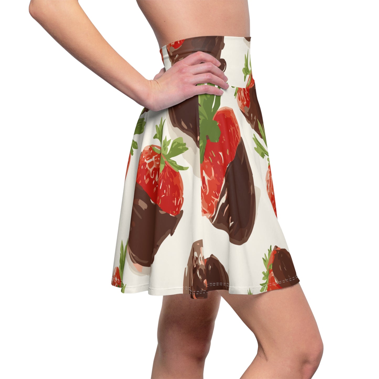 Chocolate-Dipped Strawberry Skater Skirt, Cute Summer Skirt, Fashionable AOP Skirt, Perfect for Parties and Casual Outings, Stylish [...]