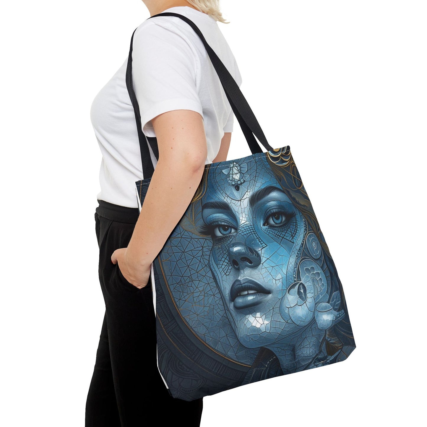 Gothic Girl Tote Bag, Halloween, Gothic Fashion, Everyday Use, Gift for Her, Eco-Friendly Bag.