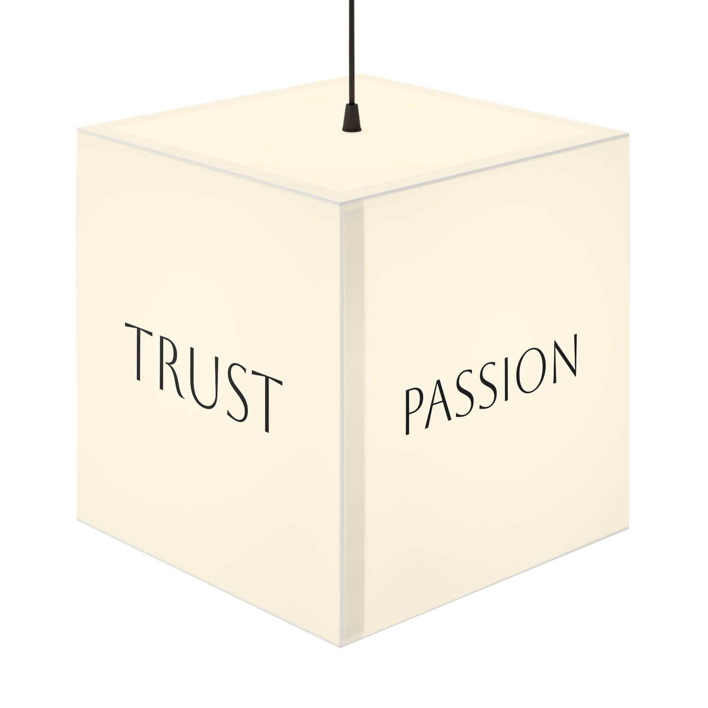 Personalizable TEXT Light Cube Lamp. Add your OWN TEXT to 5 Sides!