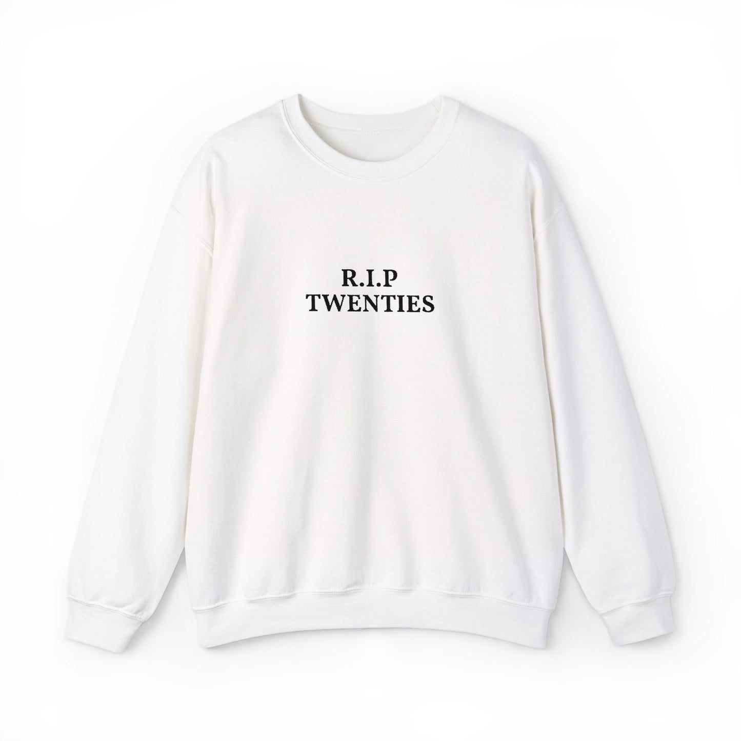R.I.P "MY OWN TEXT" Embroidery Sweatshirt. Personalizable Clothing.