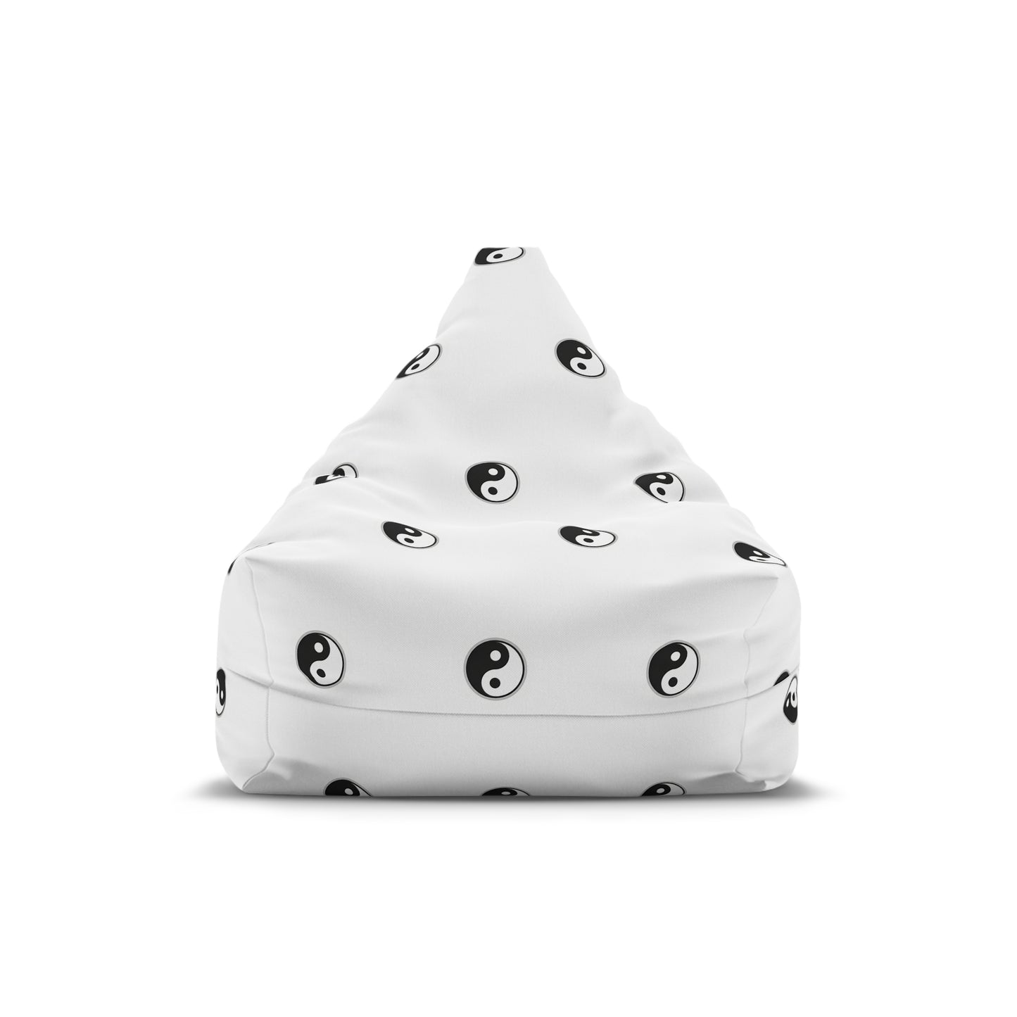 Yin Yang Pattern Bean Bag Cover — Minimal Black & White Zen Accent