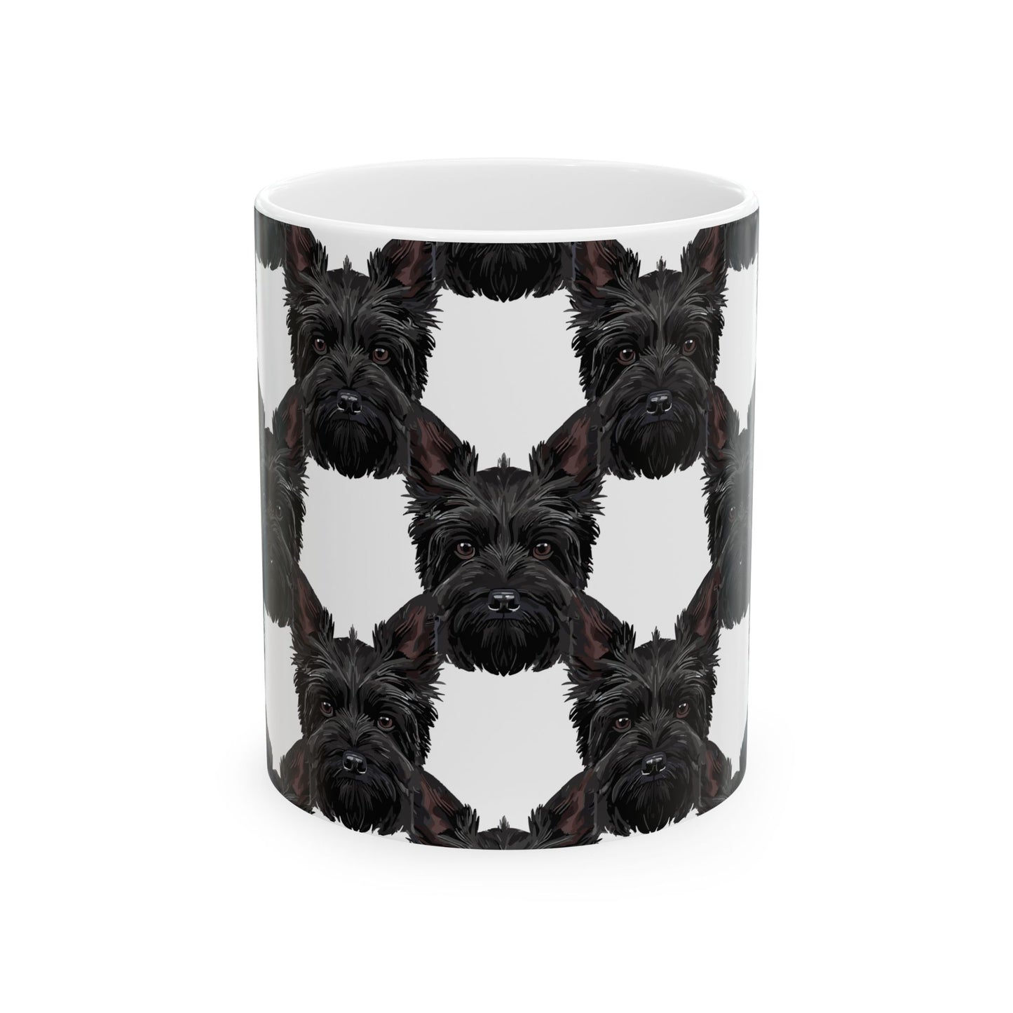 Fun Scottish Terrier Ceramic Mug, (11oz, 15oz)
