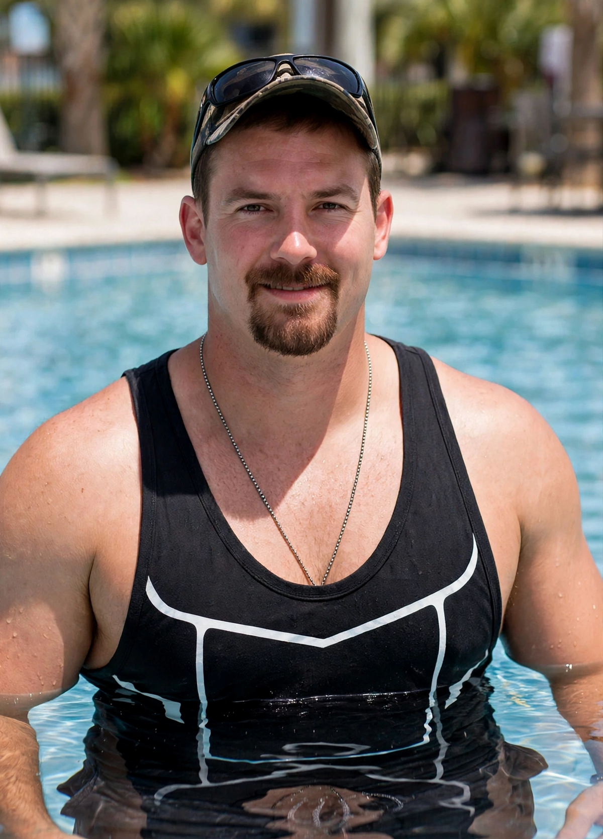 Men's Tank Top 'White Horn'