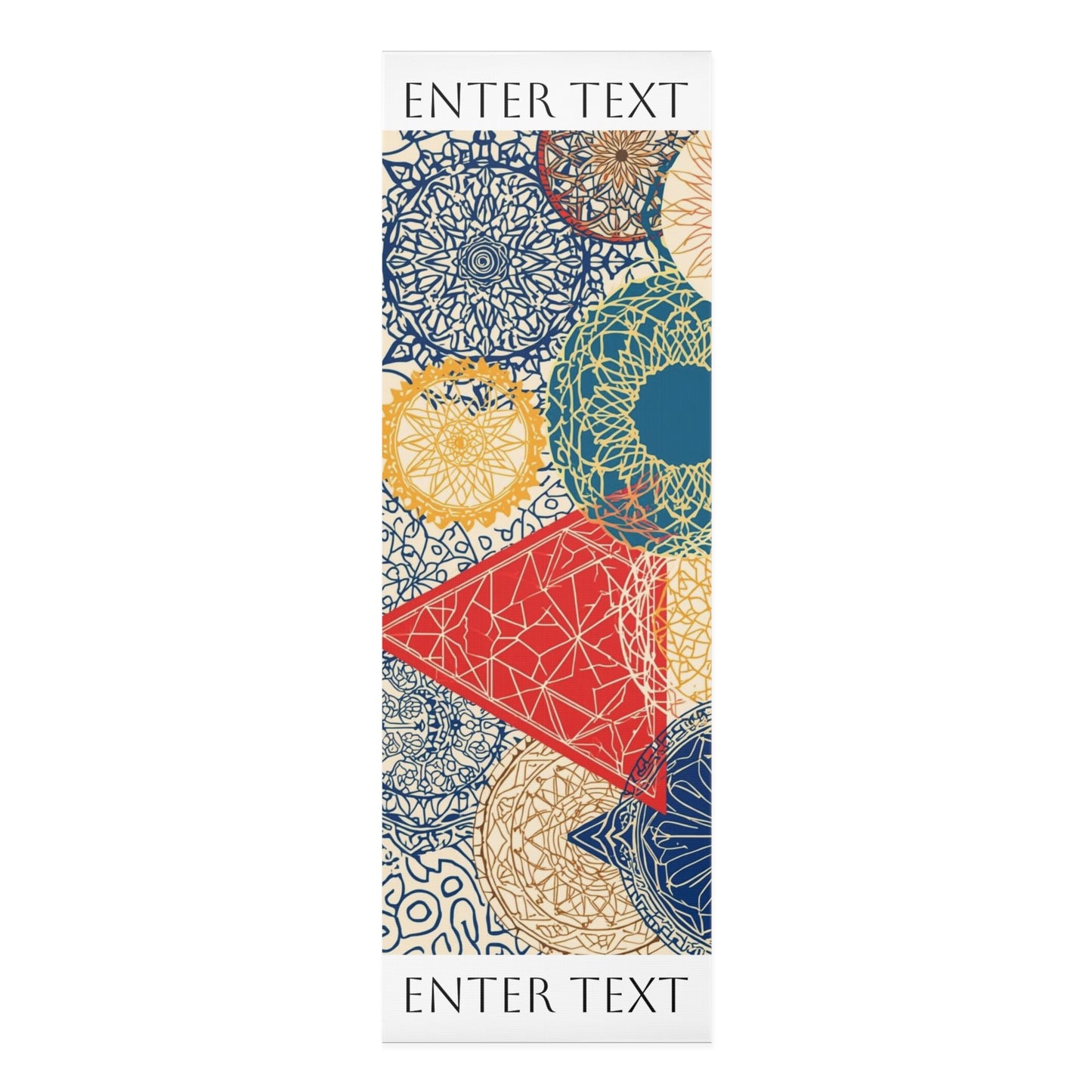 Modern Sacred geometry design. Personalized Yoga Mat. Gift for Yoga Lovers, Fitness Enthusiasts, Exercise mat. Mindfulness Practices.