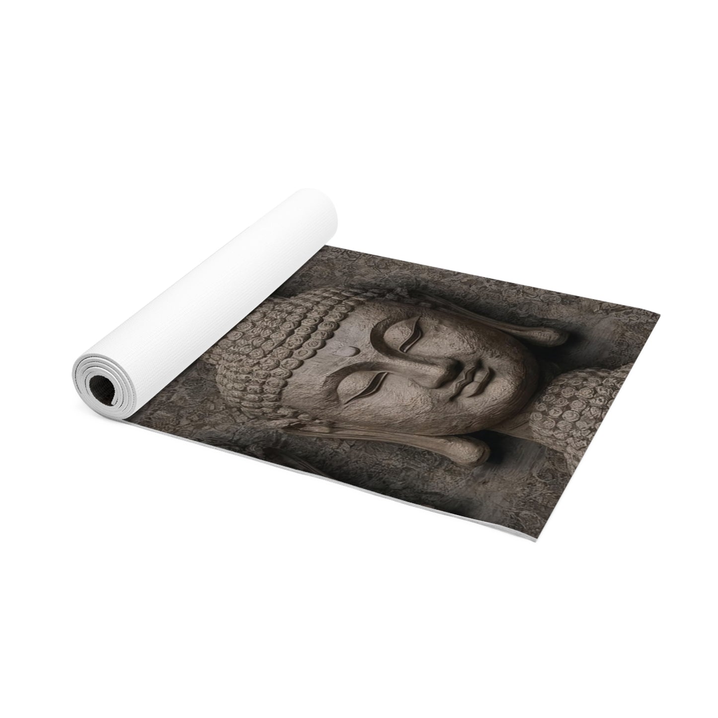 Buddha Head Design / Quality Yoga Mat. Gift for Yoga Lovers, Fitness Enthusiasts, Luxury Exercise mat.