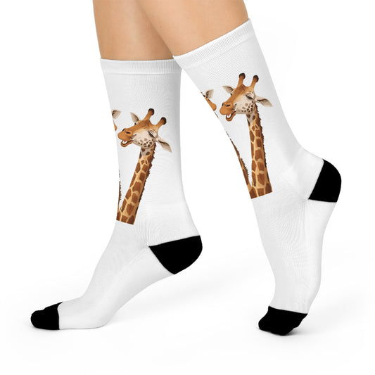 Giraffe Crew Socks - Cozy Comfort with cool style.
