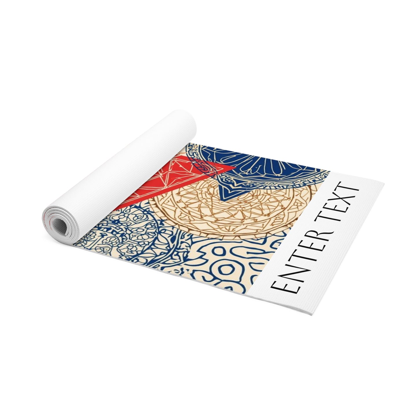 Modern Sacred geometry design. Personalized Yoga Mat. Gift for Yoga Lovers, Fitness Enthusiasts, Exercise mat. Mindfulness Practices.