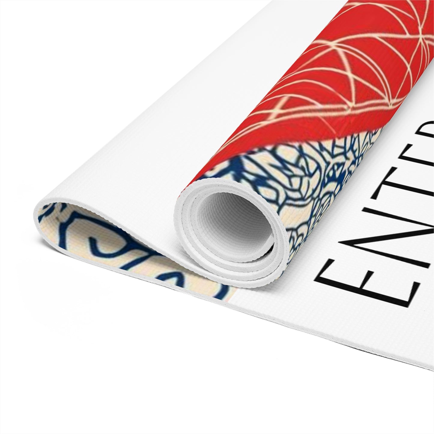 Modern Sacred geometry design. Personalized Yoga Mat. Gift for Yoga Lovers, Fitness Enthusiasts, Exercise mat. Mindfulness Practices.