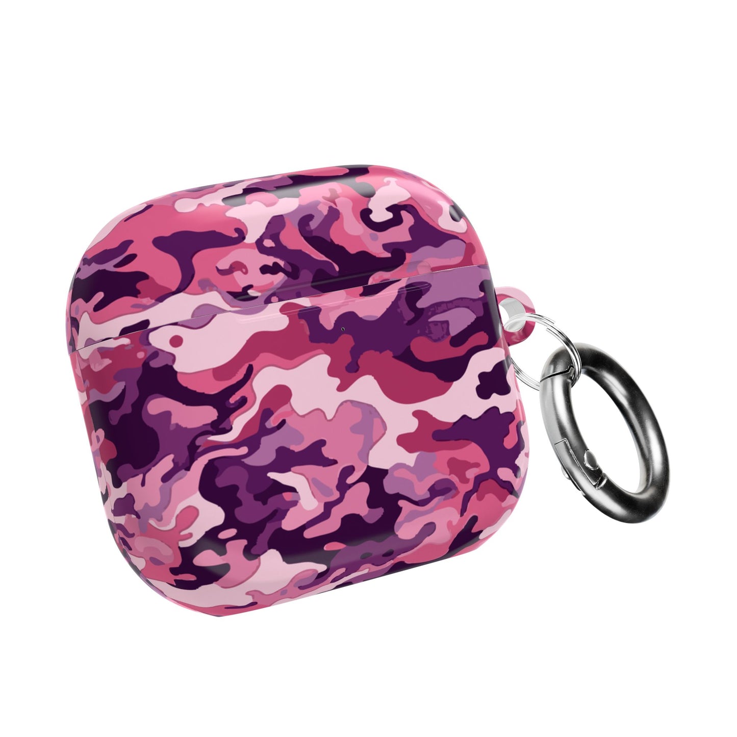 Pink Camo AirPod Case, Trendy AirPods Cover, Gift for Music Lovers, Unique Tech Accessory, Cute Protective Case.