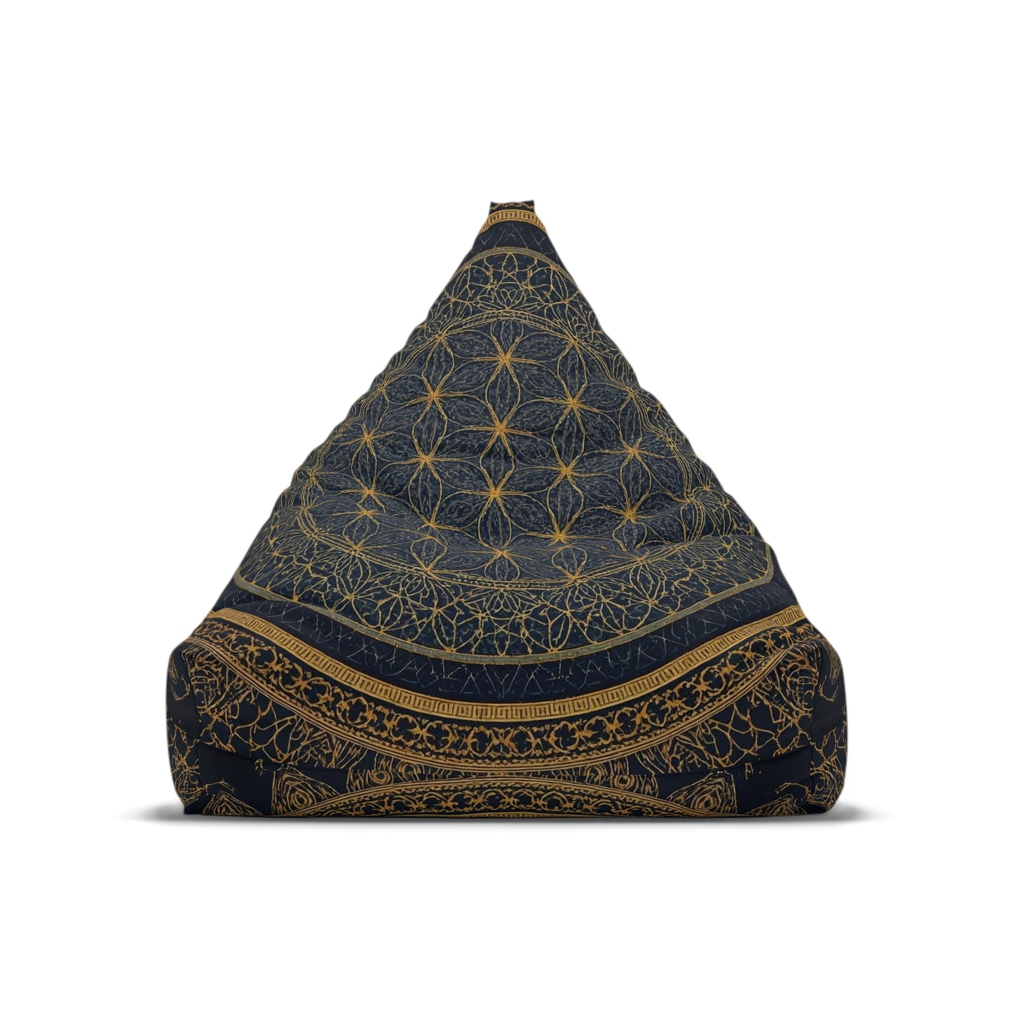Flower of Life Bean Bag Cover — Luxury Meditation Seat.