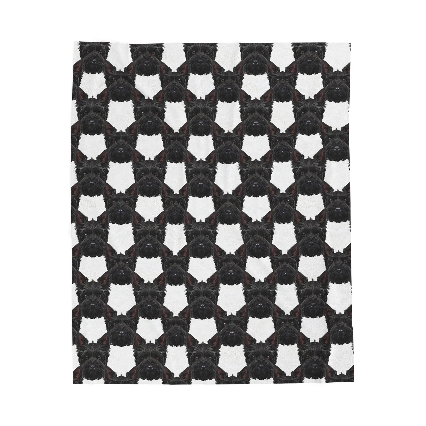 Scottish Terrier Plush Blanket - Perfect for Home Decor, Gift for Pet Lovers, Snuggle Up, Unique Throw, Winter Warmth, Stylish Bed Accent