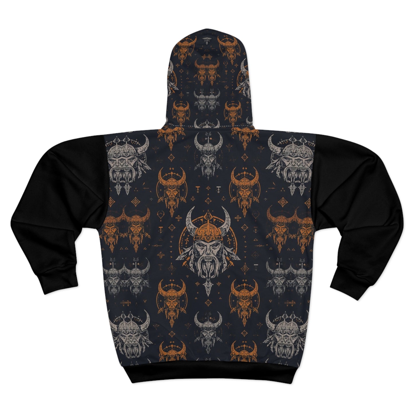 Viking Hoodies Design Unisex Zip Hoodie. Fun Halloween Clothing.