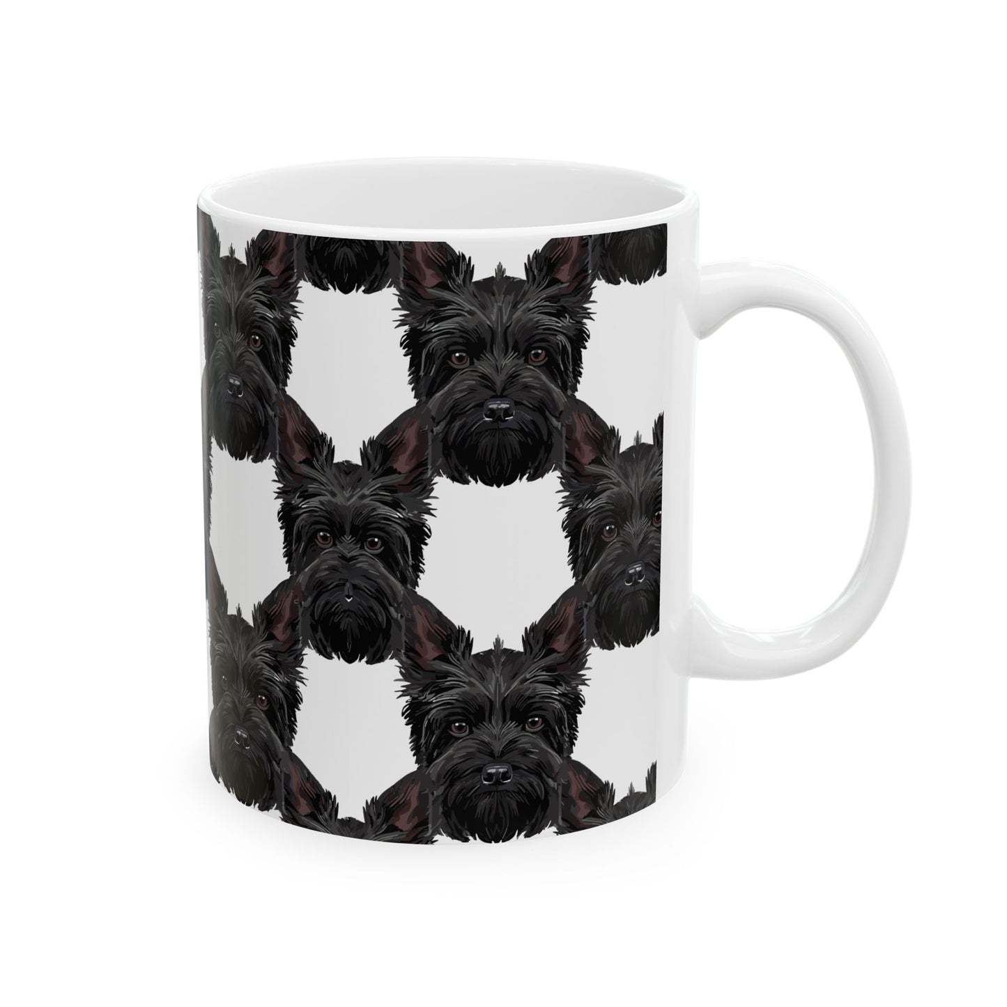 Fun Scottish Terrier Ceramic Mug, (11oz, 15oz)