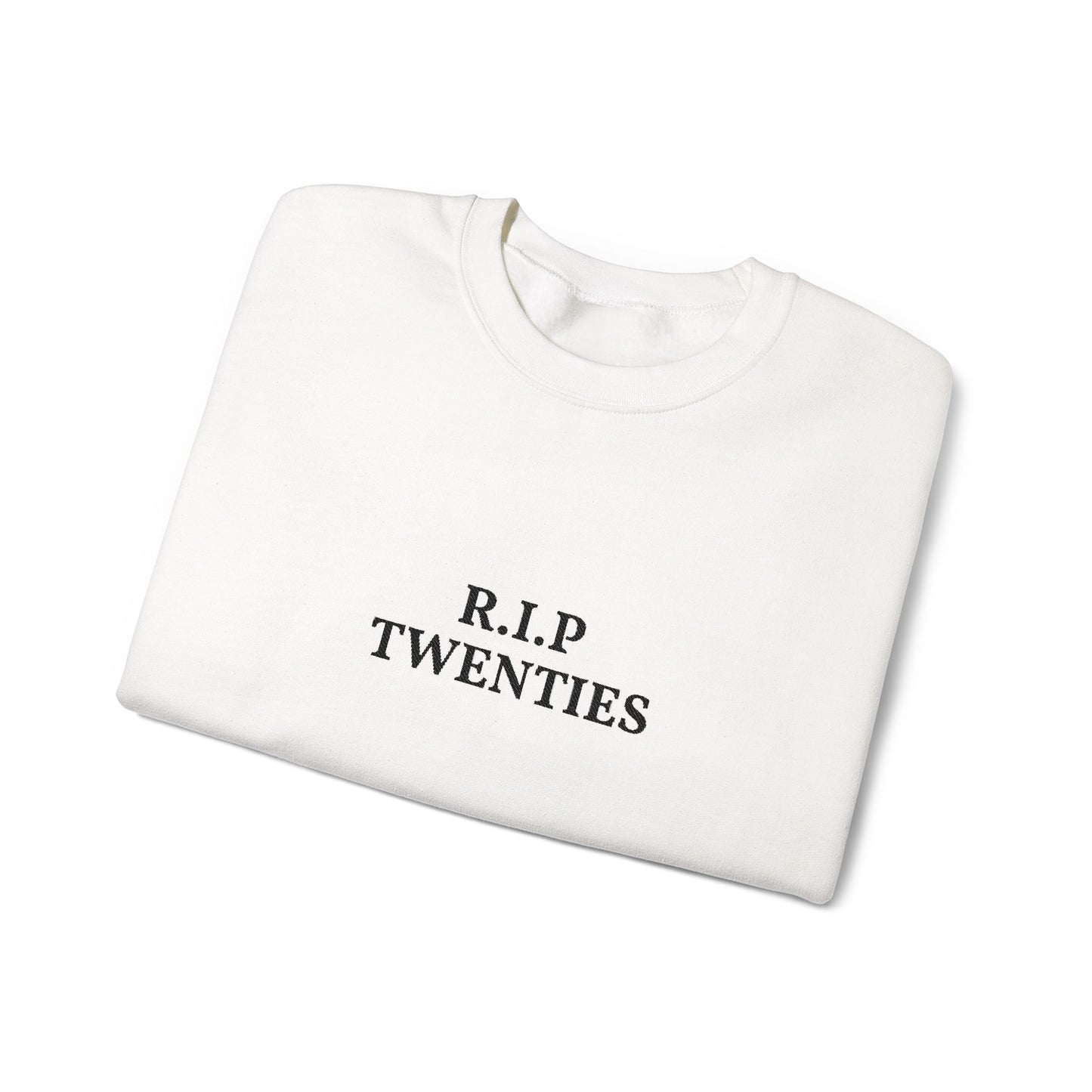 R.I.P "MY OWN TEXT" Embroidery Sweatshirt. Personalizable Clothing.