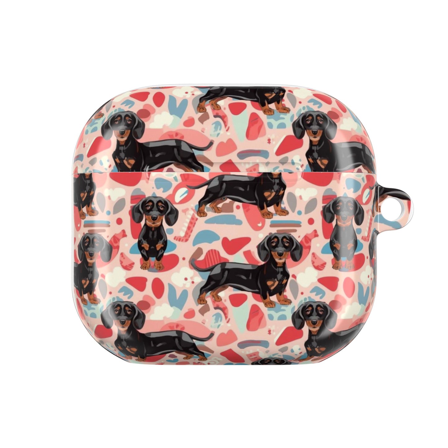 Black and Tan Dachshund  AirPod Case, Trendy AirPods Cover, Gift for Hotdog Lovers, Unique Tech Cute Dog Stuff.