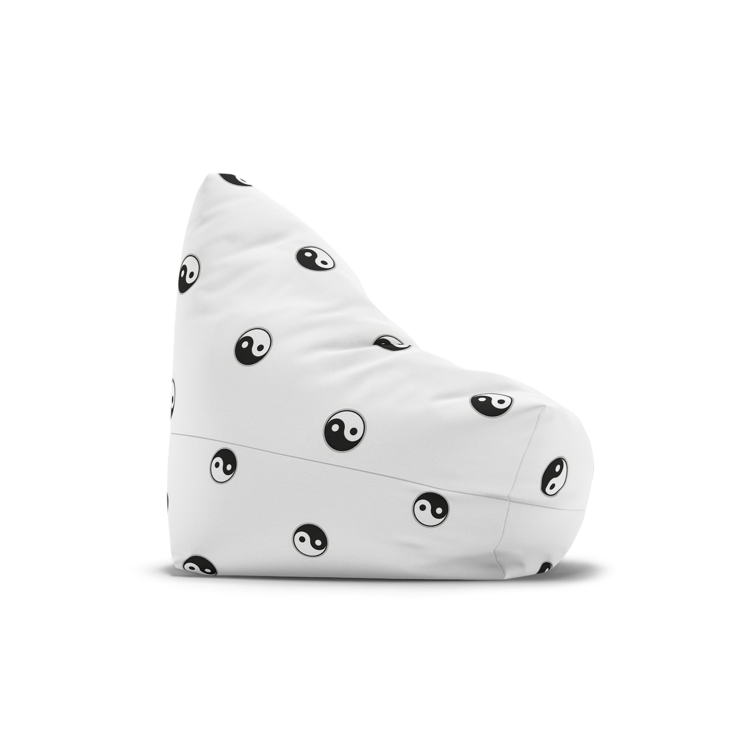 Yin Yang Pattern Bean Bag Cover — Minimal Black & White Zen Accent